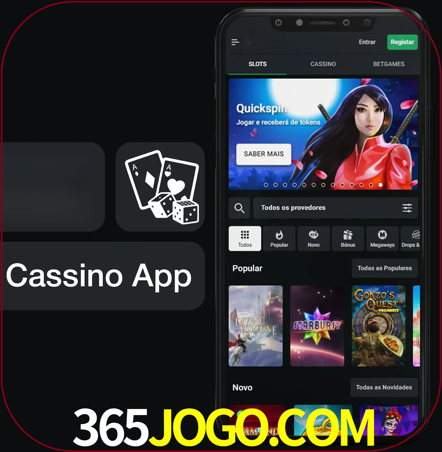 Jogue jogos de cassino e ganhe.