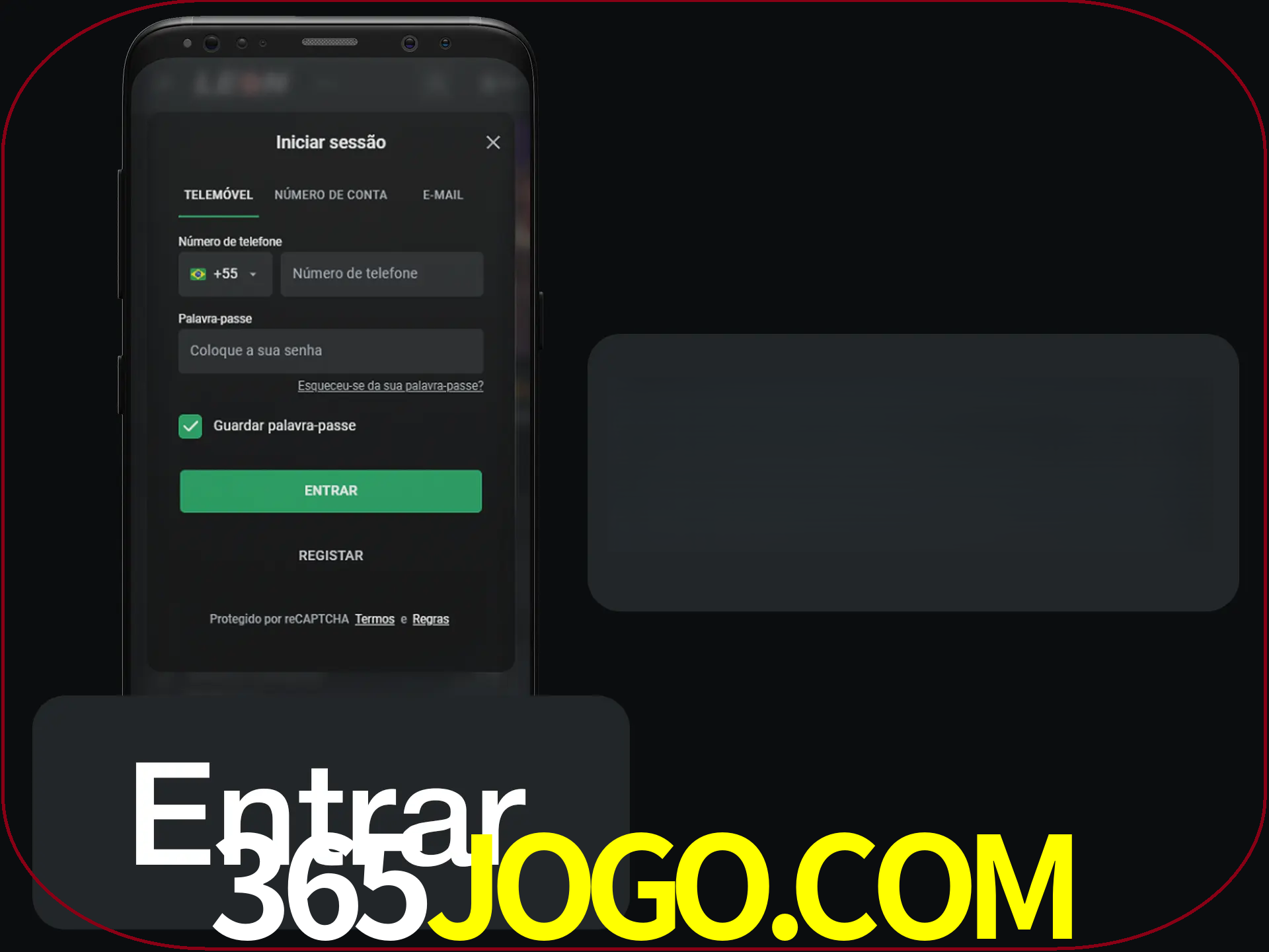 Faça o login para começar a apostar e jogar no cassino.