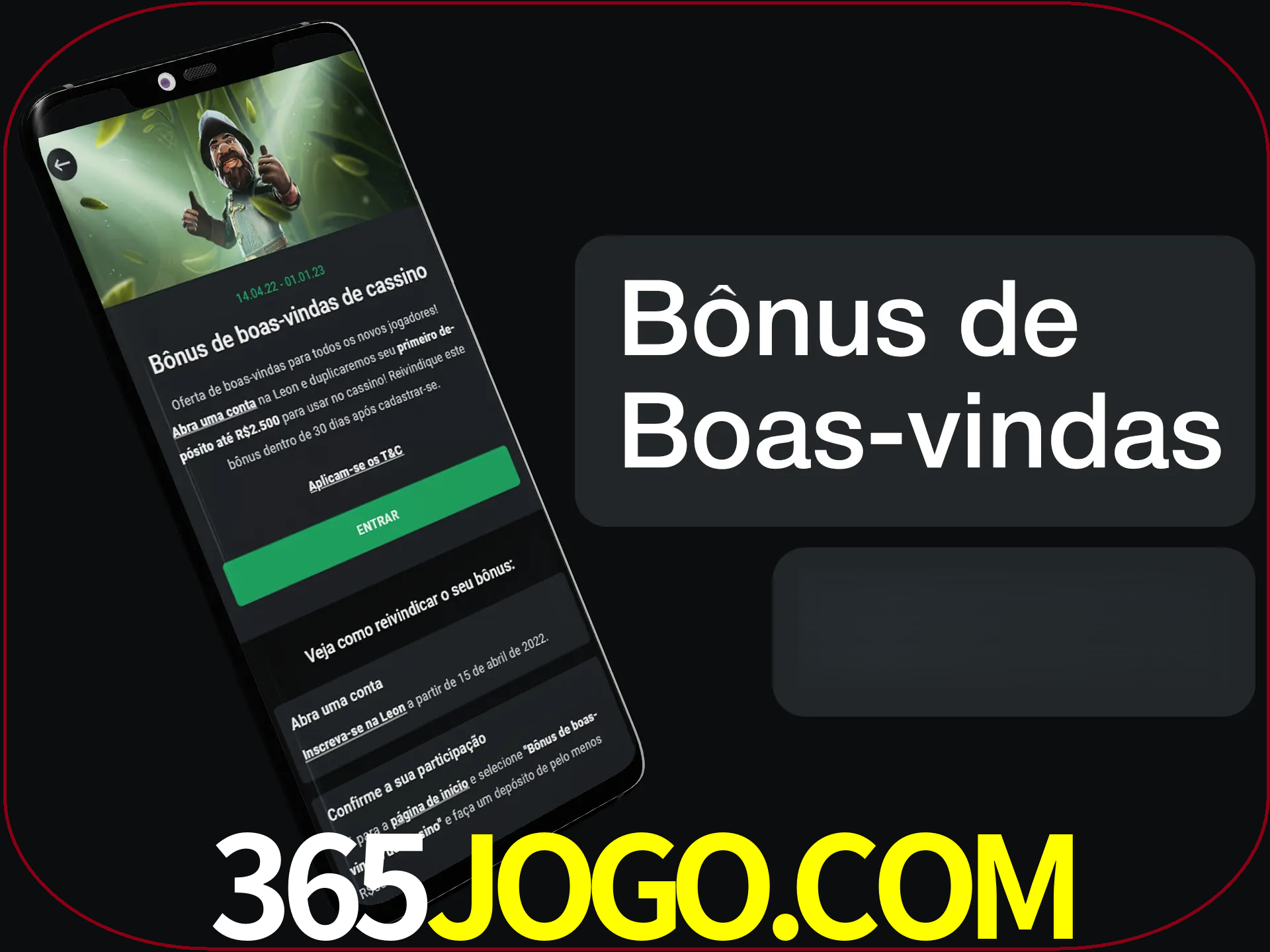 Não se esqueça de usar o bônus de boas-vindas.