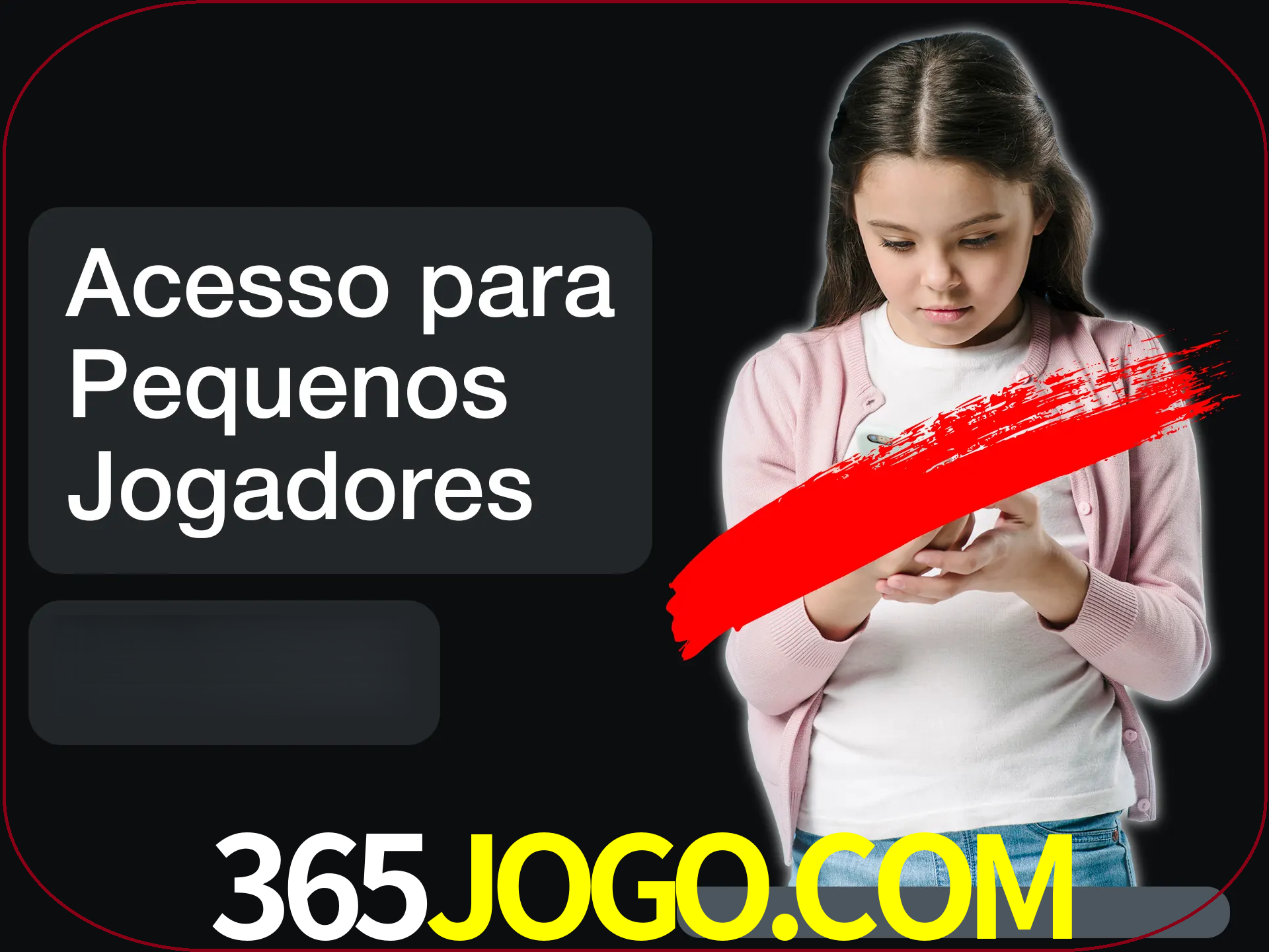 As crianças não podem jogar jogos de cassino.